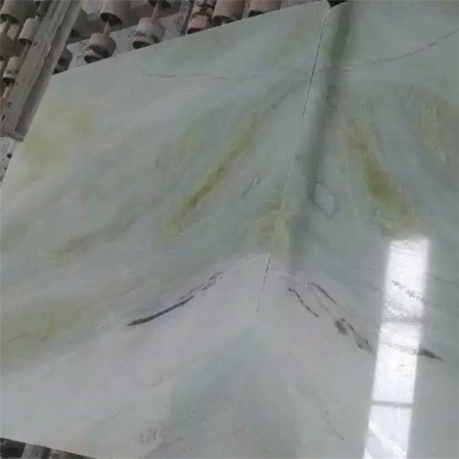 Light green  onyx marble slabs